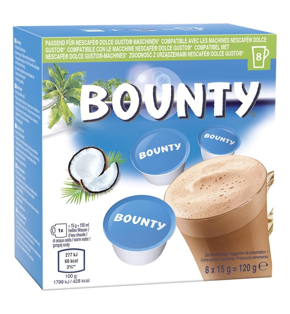 5 x Dolce Gusto Bounty Heisse Schokolade Kapseln - 8x15g