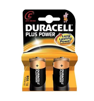 10 x Duracell C Plus Power Alkaline-Batterien - Blisterpackung 2 Stück