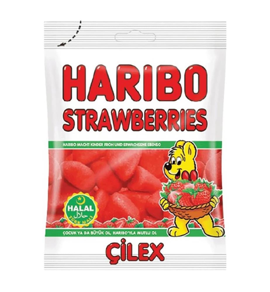 18 x Bonbons HALAL Fraise Primavera Haribo - 80g