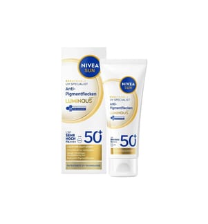 NIVEA SUN - Crème solaire UV Face Luminous Anti-Pigments SPF 50+ 40 ml