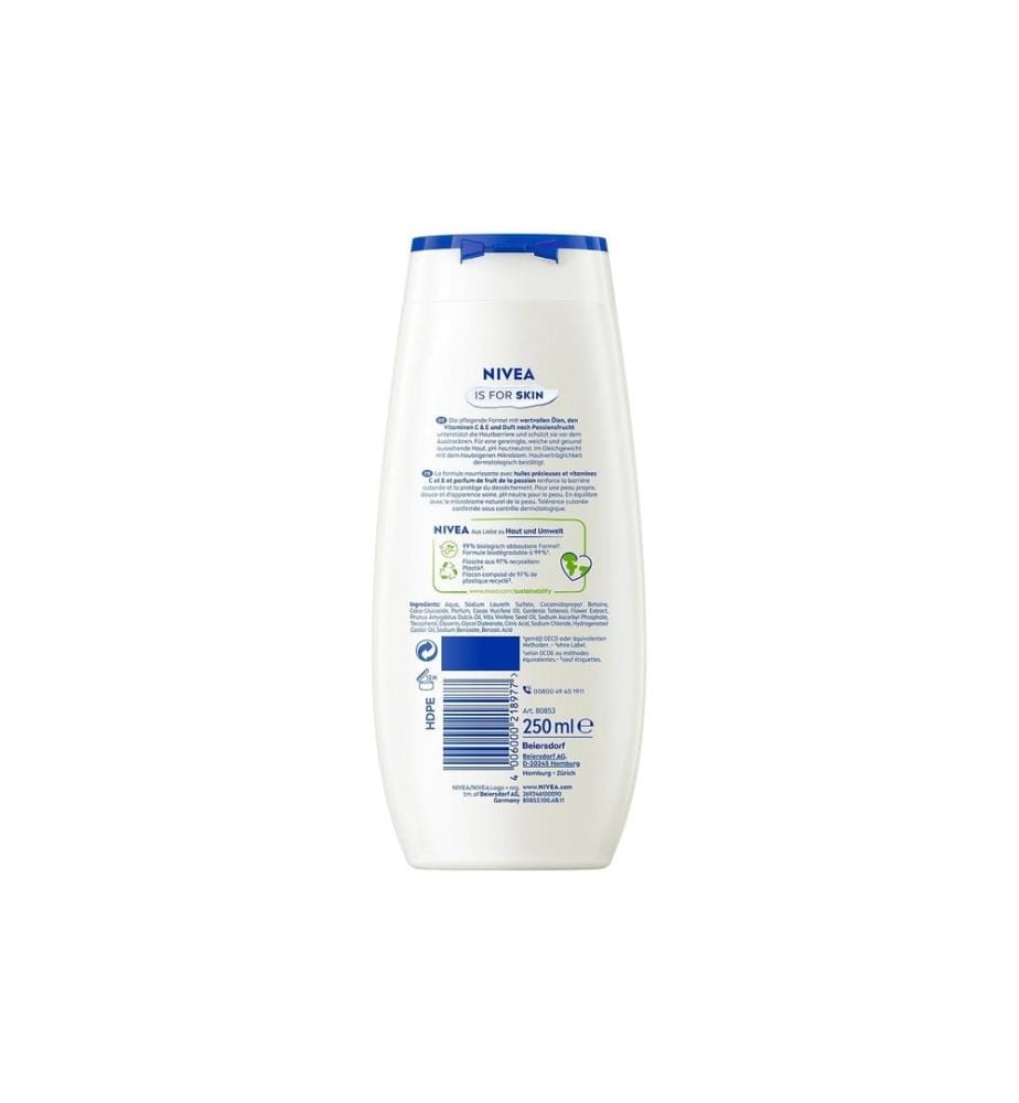 NIVEA - Soin douche Passion Fruit & Monoi Oil 250 ml