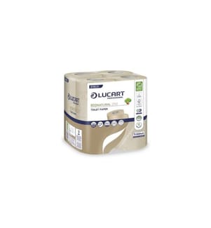 Lucart Eco Natural - Papier toilette  rouleaux à 2 couches, Beige