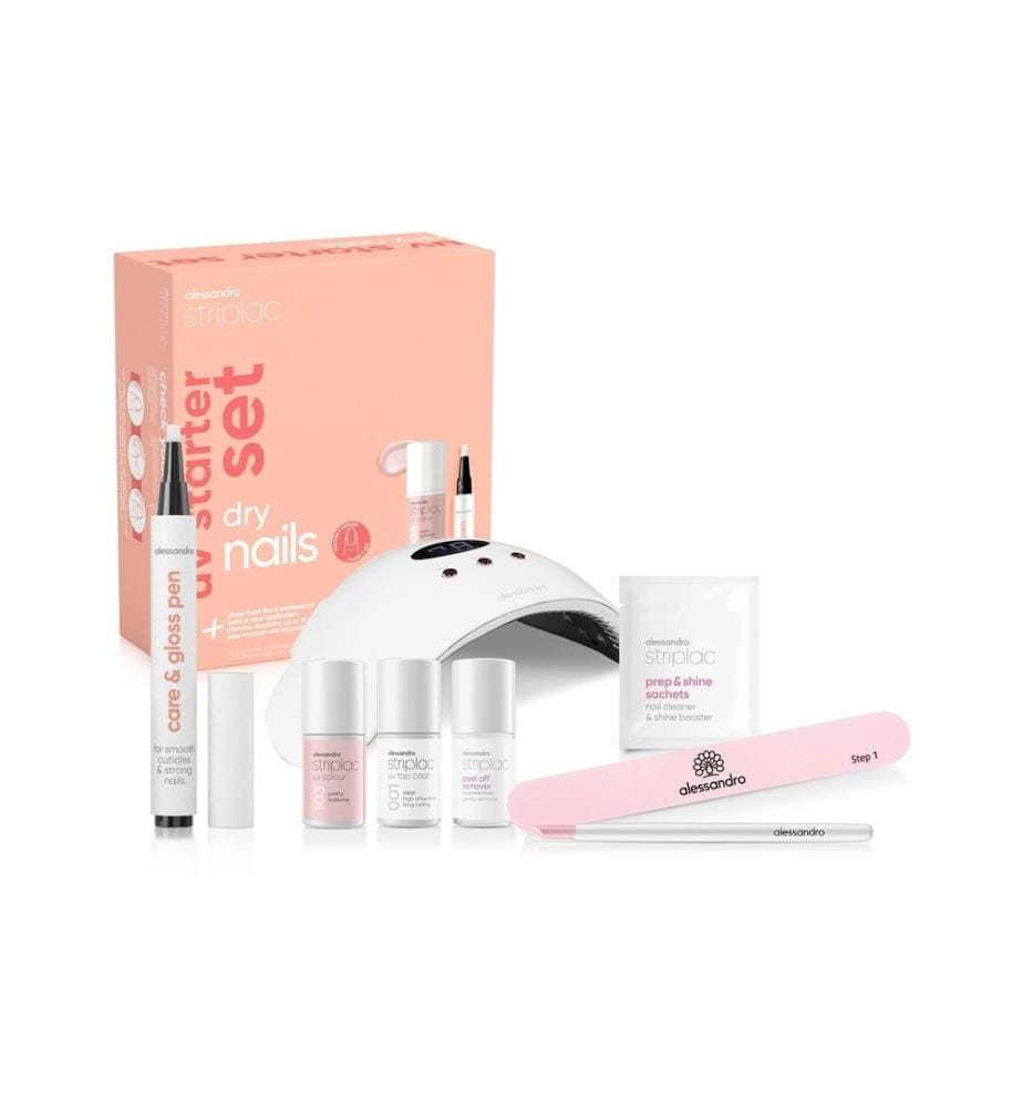 alessandro - Striplac UV Starter Set Dry Nails 1 Colour