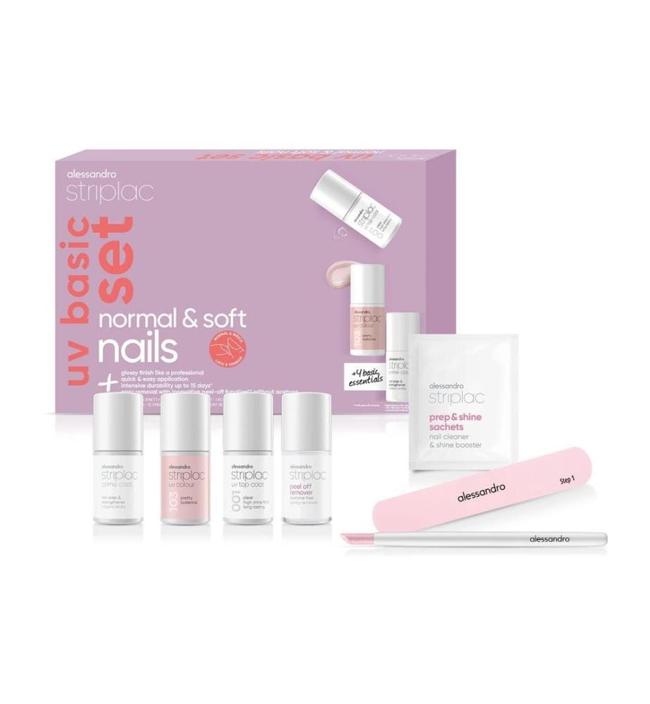 alessandro - Striplac UV Basic Set Colour Normal Soft Nails Keine