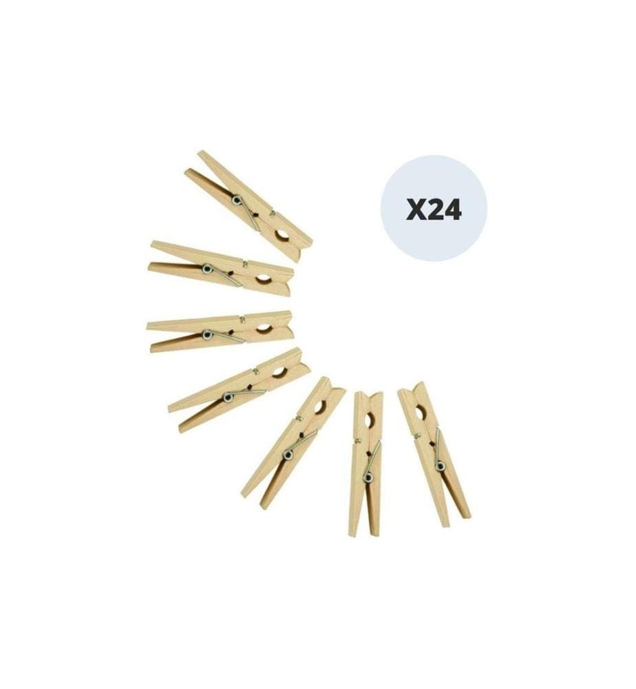 MSV - Pinces à linge 7 cm, 24 Pièce/s