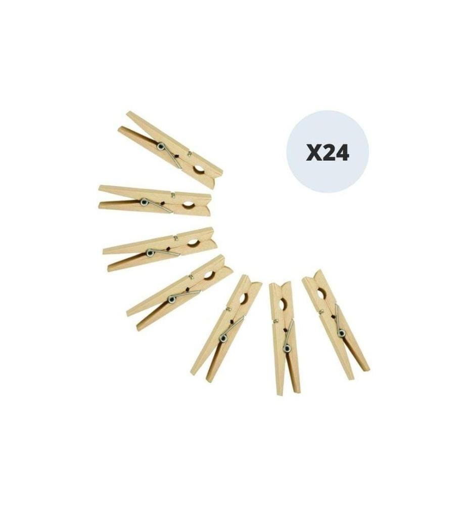 MSV - Pinces à linge 10 cm, 24 Pièce/s