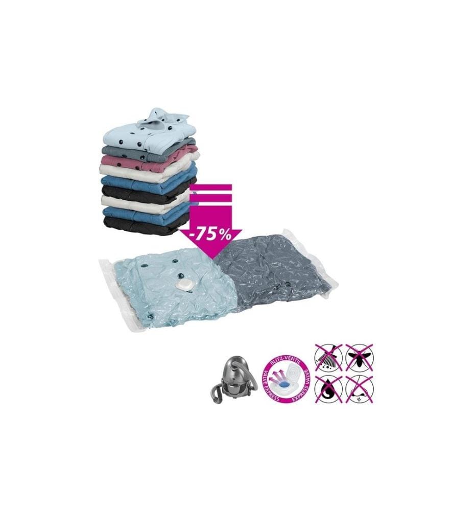 WENKO - Vakuumbeutel Reise-Set 40 cm/50 cm x 60 cm/70 cm, 6 Stück
