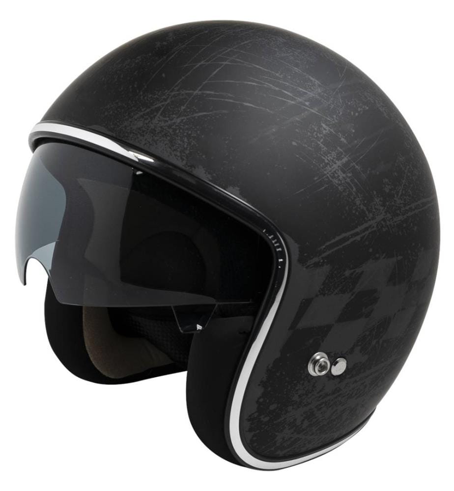 Jet helmet Ixs77 2.5 Matt - Black and gray