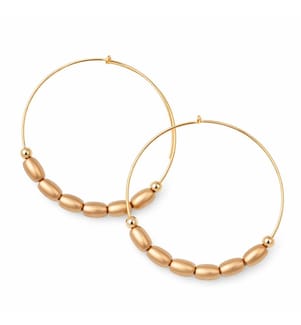 Boucles d'Oreilles en Métal - Doré