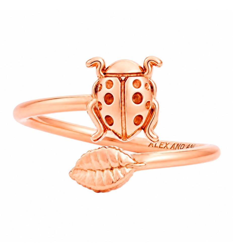 Bague Ajustable Wrap Coccinelle Ajustable - Doré Rose