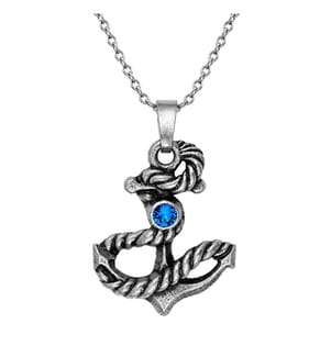 Collier Ancre - Argenté 
