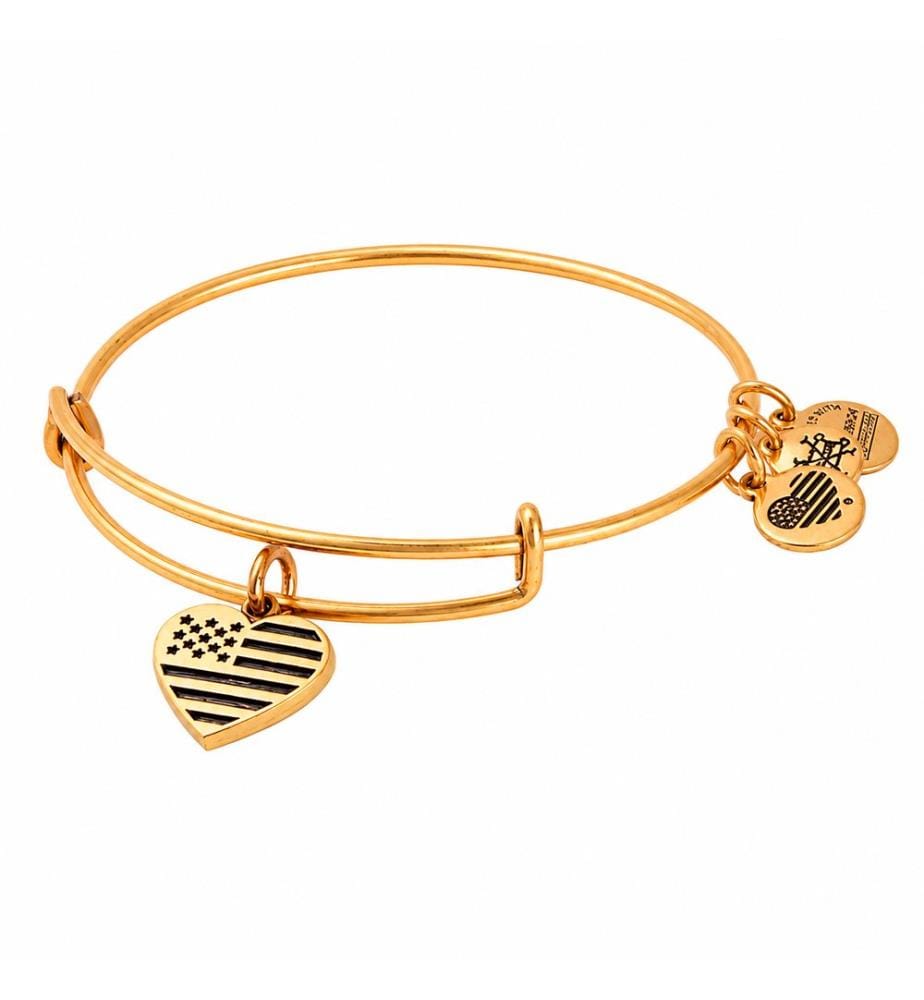 Armband „Herz-Flagge“ – Goldfarben