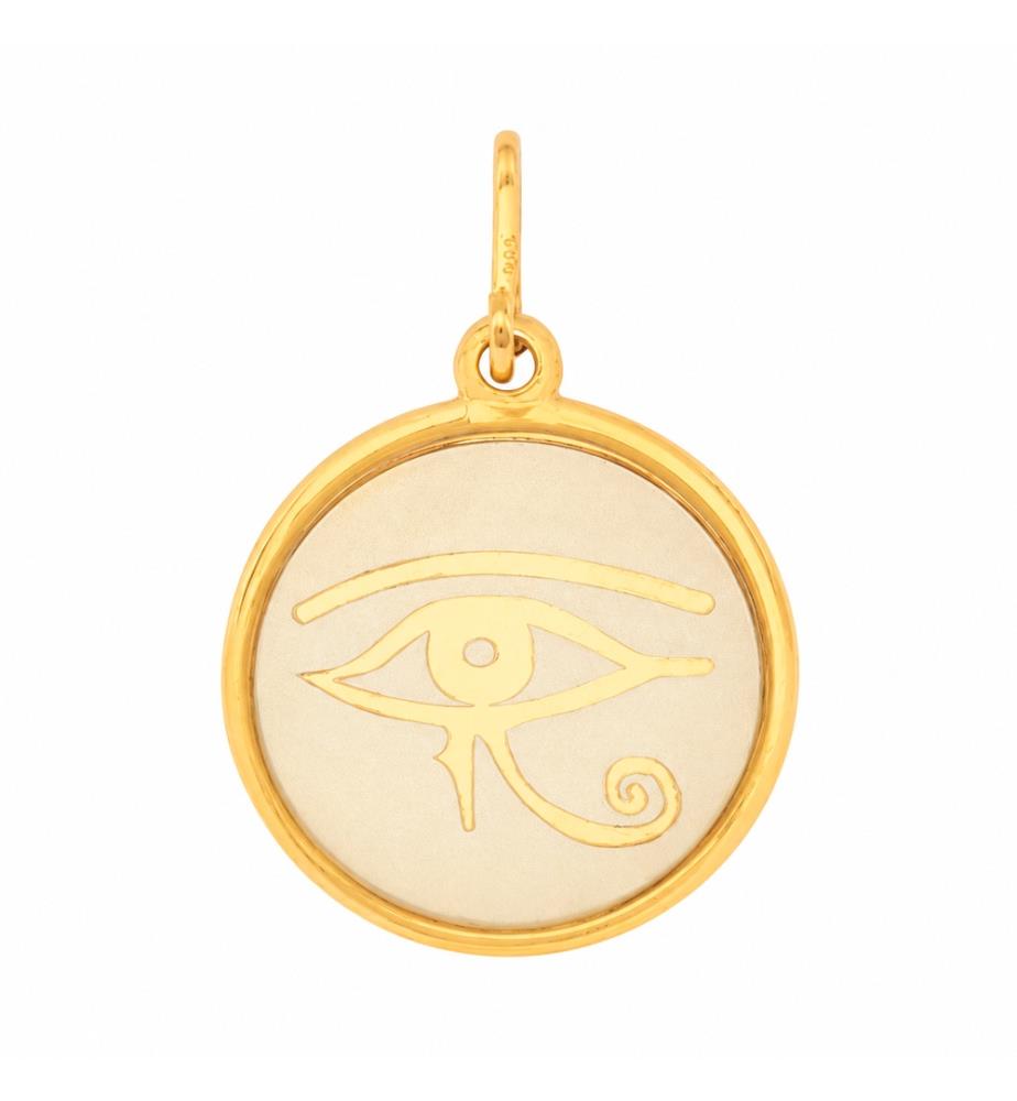 Eye of Horus Charm - Two-Tone