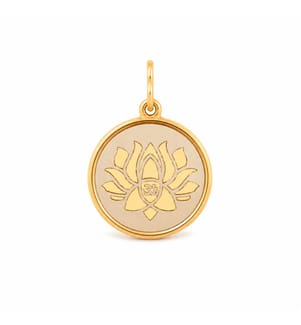 Charm Lotus Paix Pétales - Deux Tons