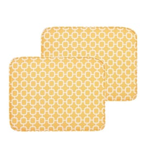 Gartenstuhlkissen 2er Set FIJI 29 x 38 cm Gelb