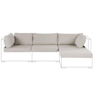 Outdoor Kissenbezug Set SANO Sandbeige