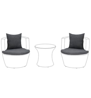 Outdoor Kissenbezug Set CAPRI Grau