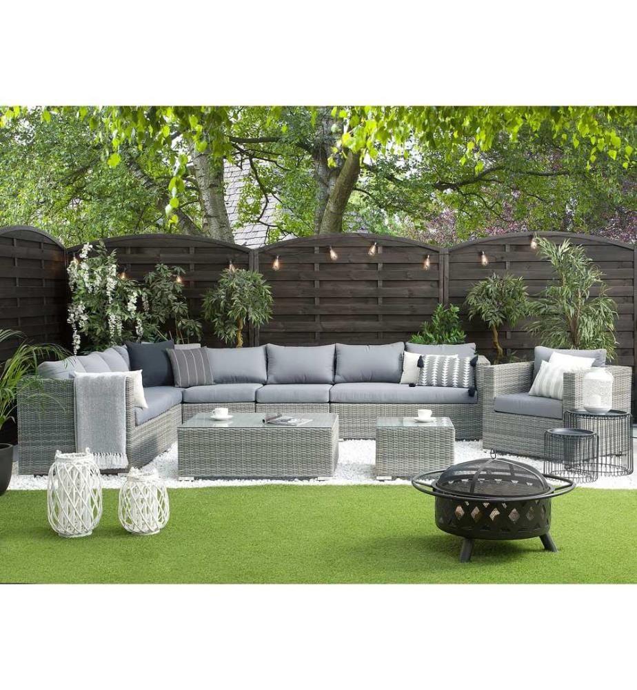 Outdoor Kissenbezug Set XXL Grau