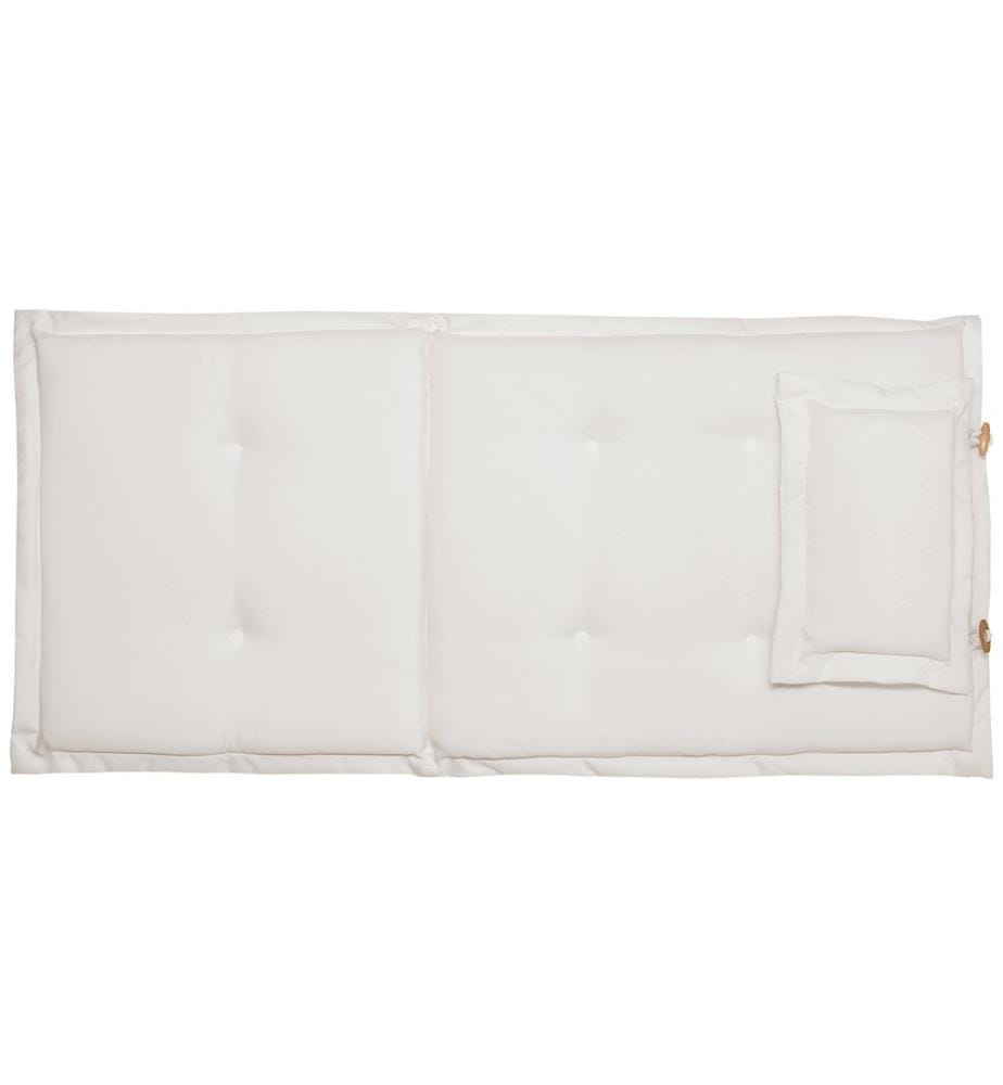 Sitzauflagen 2er Set MAUI 40 x 54 cm Cremeweiss