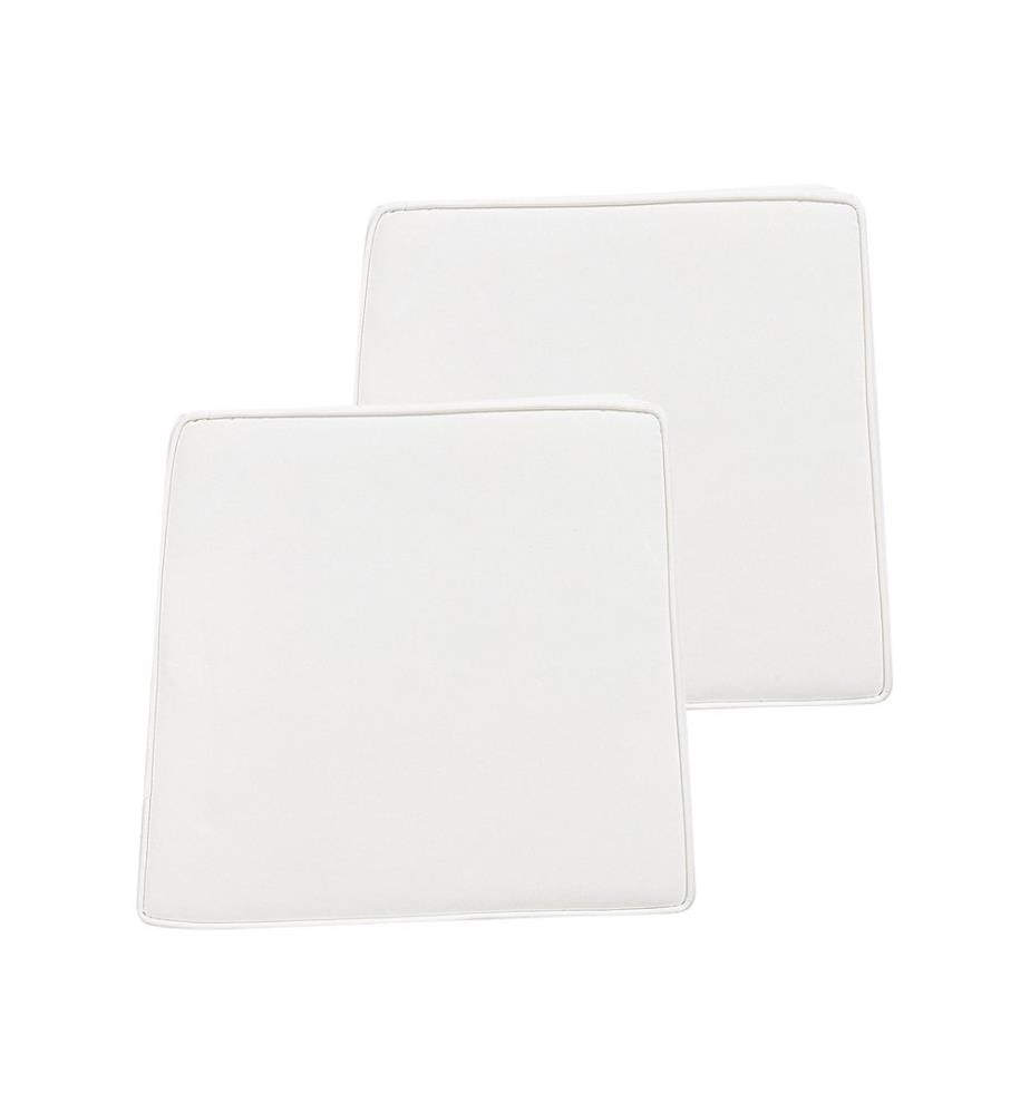 Gartenstuhlkissen 2er Set TERNI 37 x 34 cm Cremeweiss