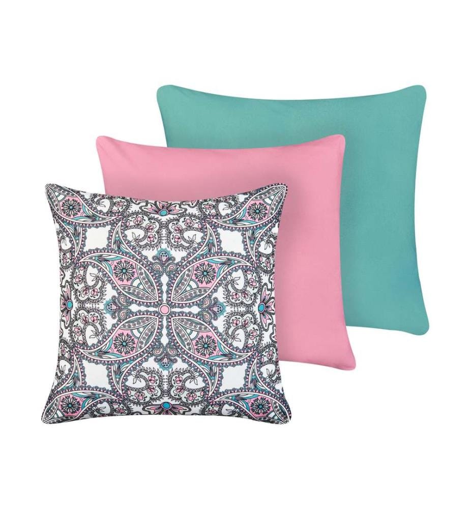 Gartenkissen 3er Set TIDE Ohne Muster Orientalisches Muster 45 x 45 cm Bunt