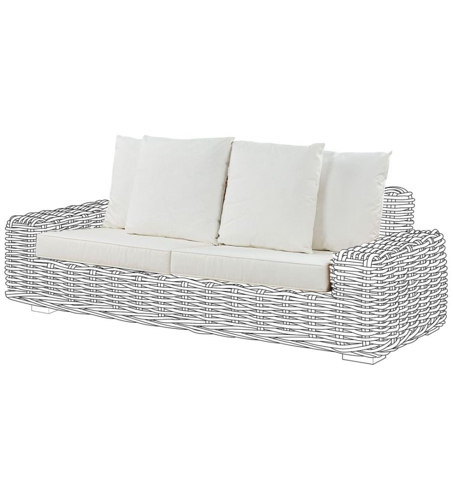 Outdoor Kissenbezug Set FORLI Weiss