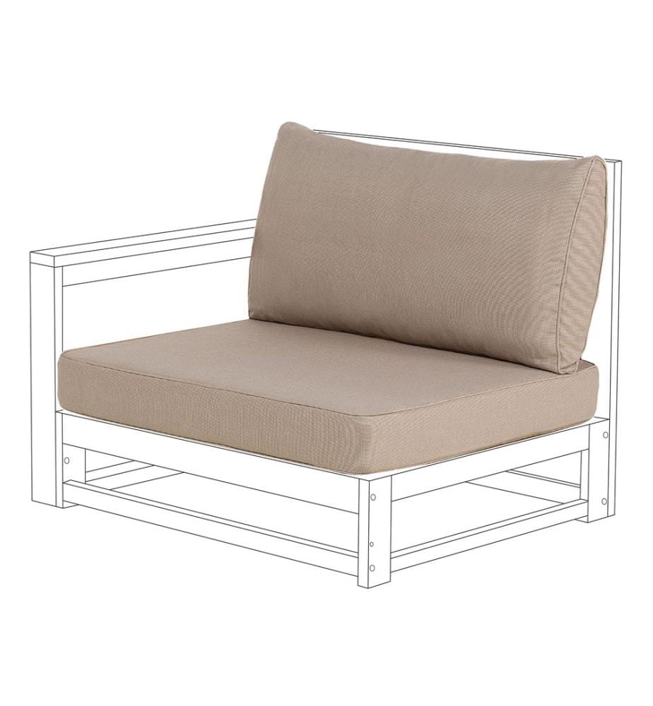 Outdoor Kissenbezug Set TIMOR Taupe
