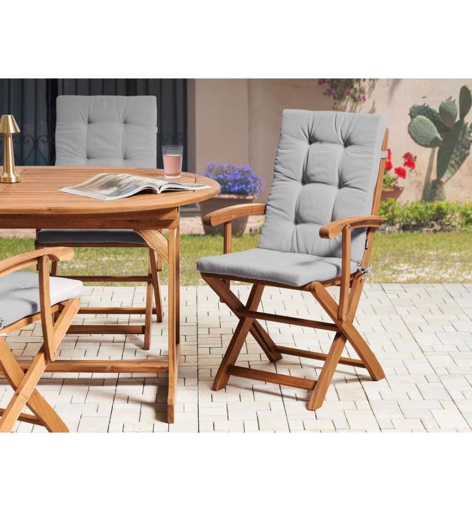 Sitzauflagen 2er Set MAUI PREMIUM Hellgrau