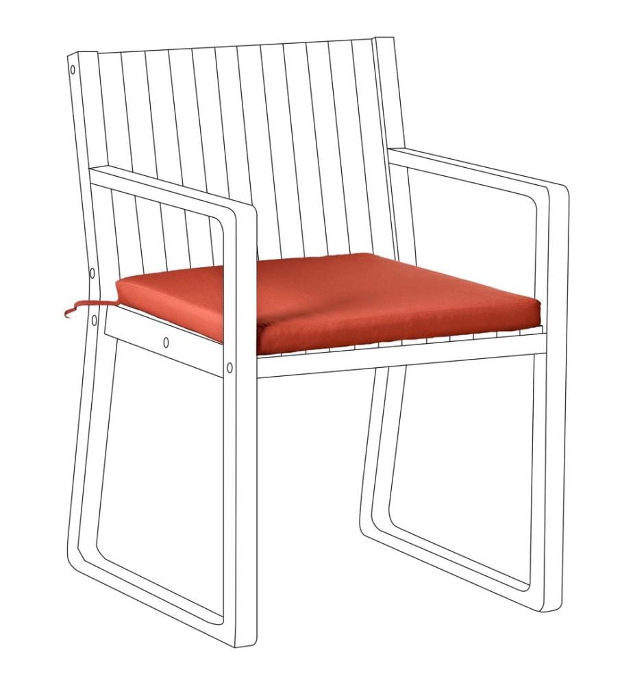 Coussin pour chaise de jardin SASSARI PREMIUM 46 x 46 cm Rouge