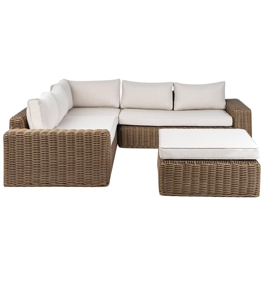 Outdoor Kissenbezug Set PALERMO Cremeweiss