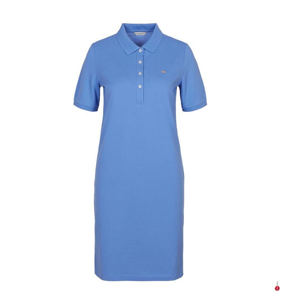 Shield Pique Polokleid - Perfektes Blau