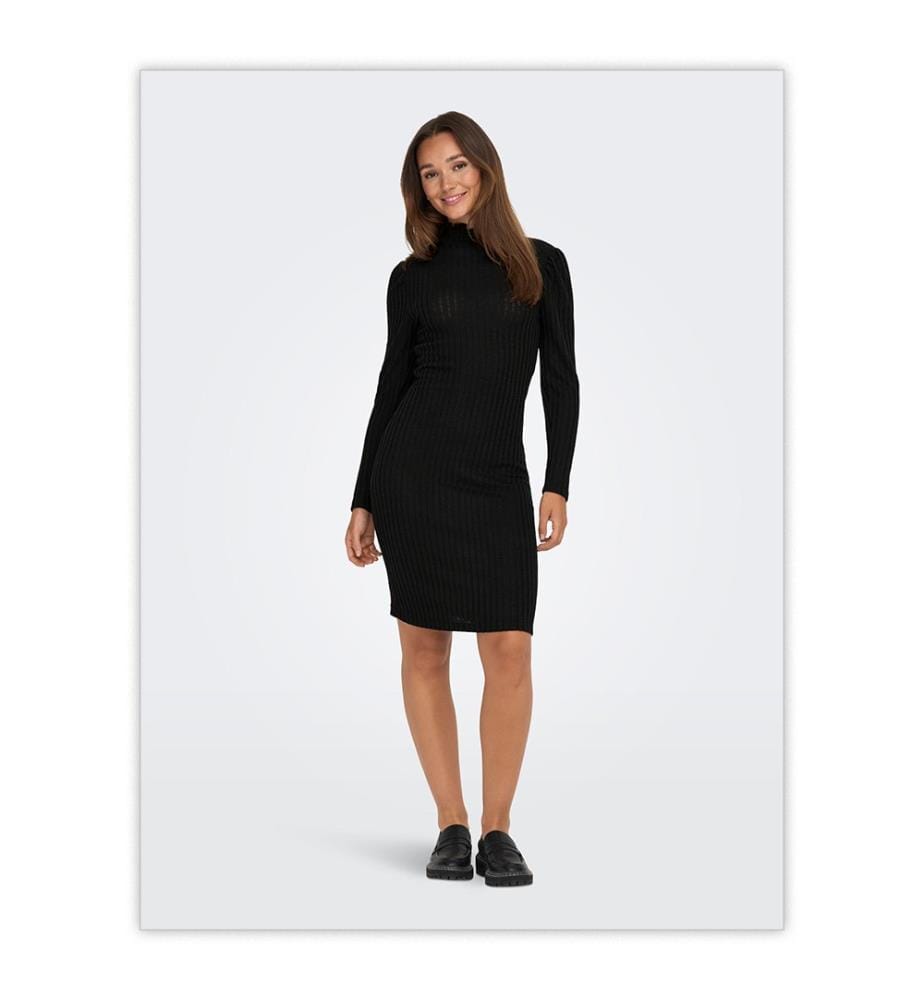 Regular Fit Kurzes Kleid - Schwarz