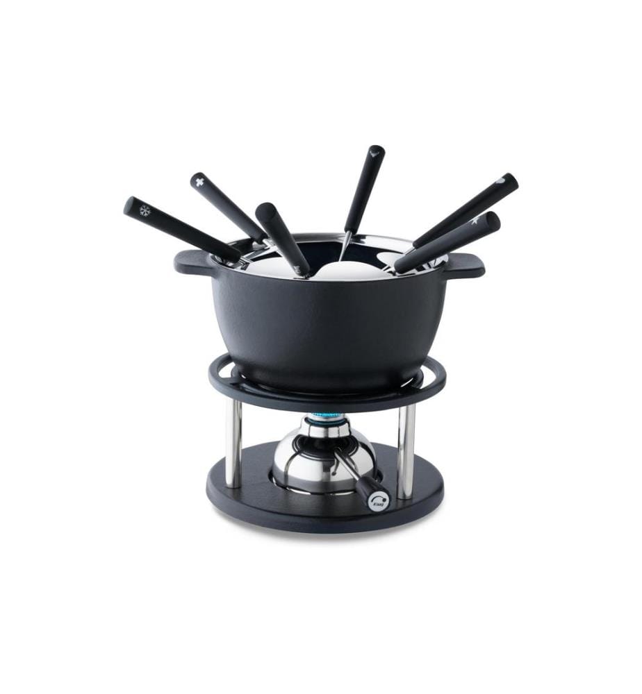 KISAG - Fleischfondue-Set Twin 10 Teile, Schwarz