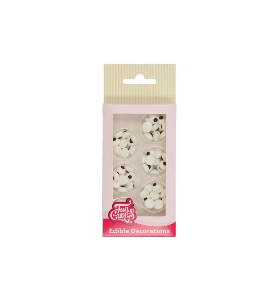FUNCAKES - Zuckerdekore FUNCAKES - Zuckeraugen Rund 64 Stück