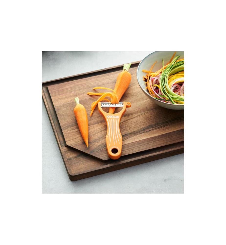 KISAG - Couteau économe Universal Julienne Orange