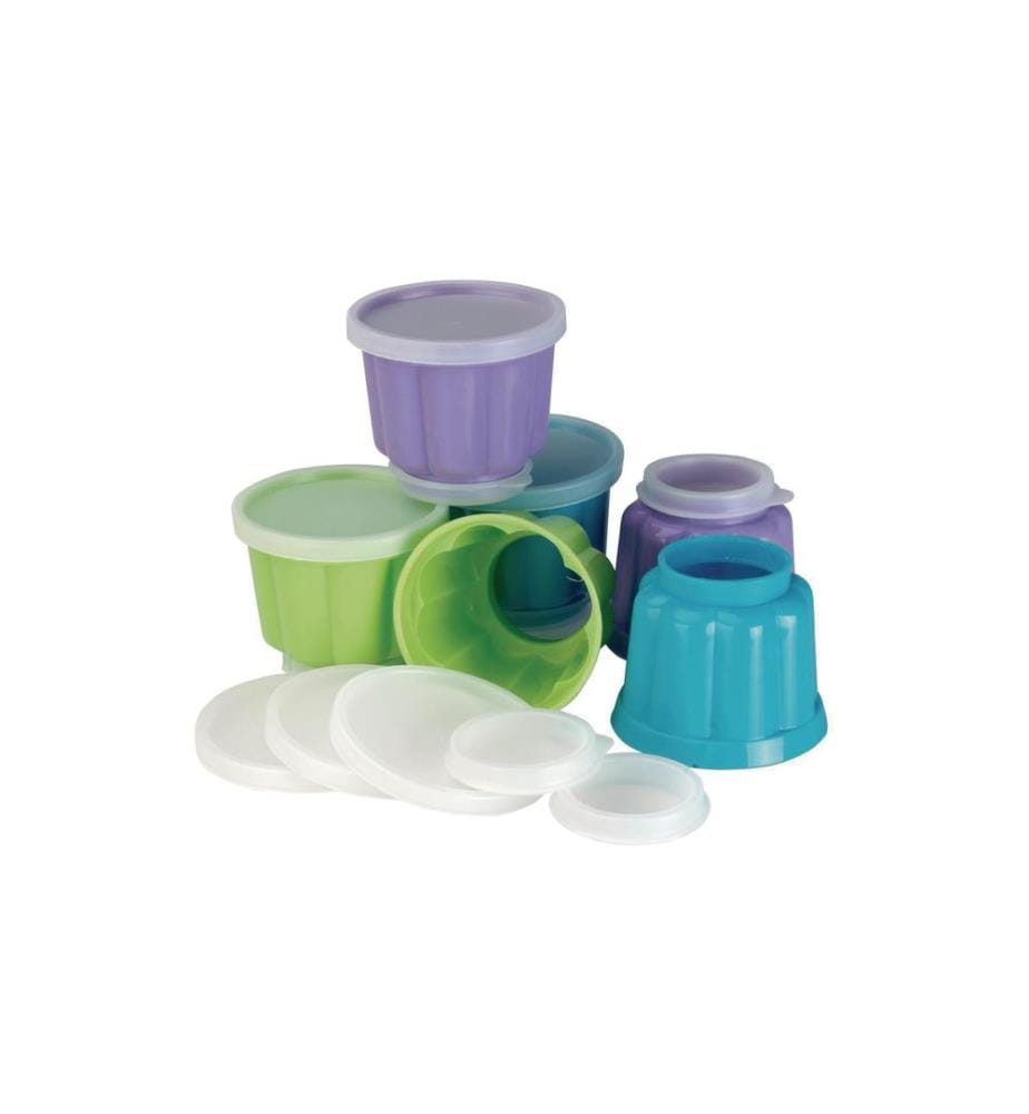 IBILI - Puddingform 7.3 cm, Blau/Grün/Violett