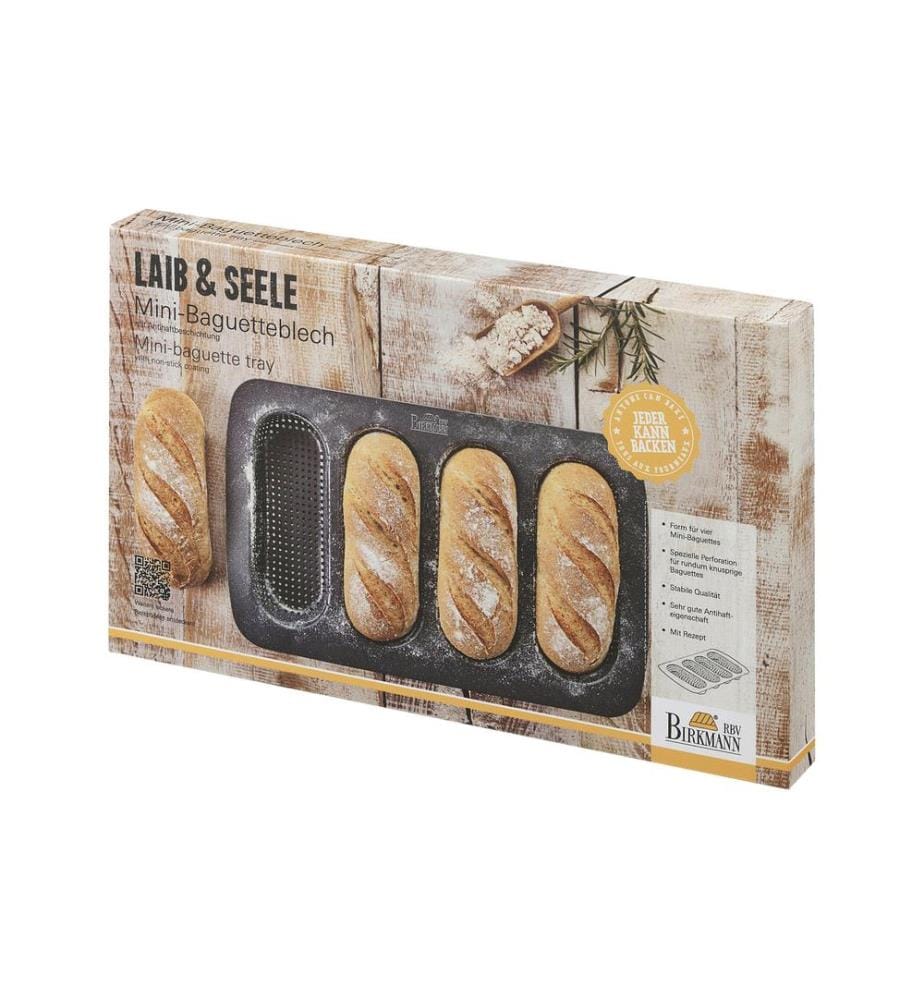 RBV BIRKMANN - Brot-Backform Baguette Mini 4 Mulden