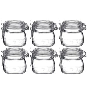 Bormioli Rocco Bocaux à conserves Fido  0,5 litre, 6 pièces