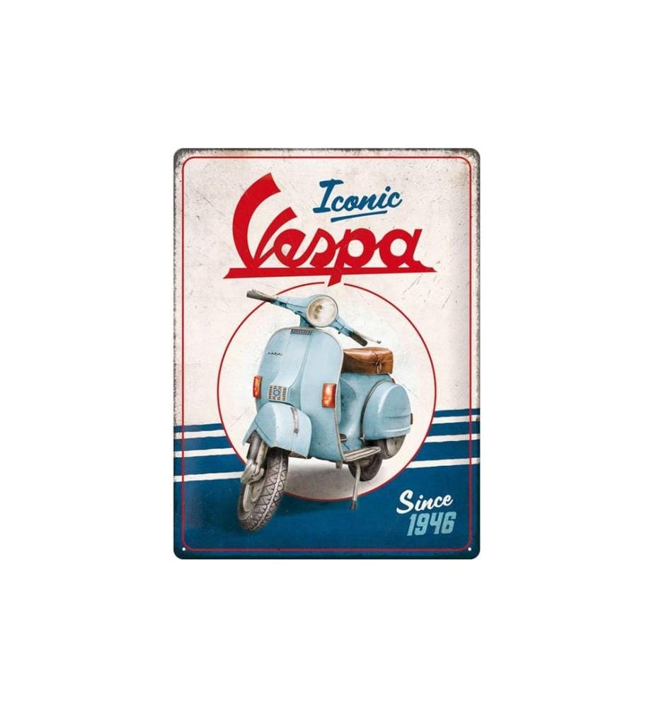 Nostalgic Art Sign Iconic Vespa since1946 30 x 40 cm, Metal