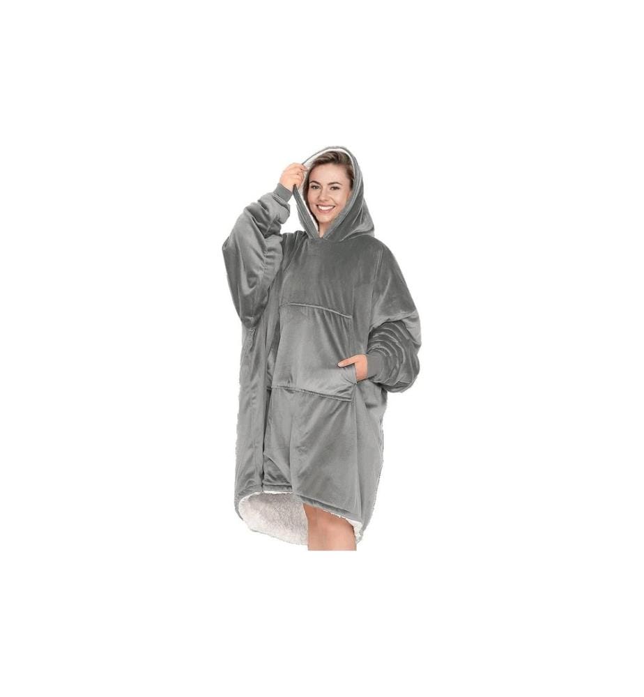 Mediashop Hoodie Blanket, Gray