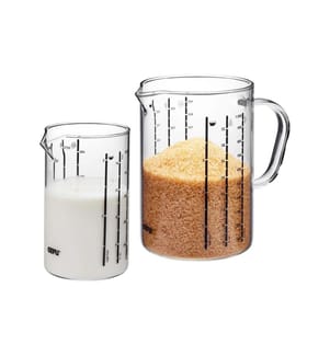 GEFU Verre mesureur Meti 2 pièces, 15 dl, Transparent