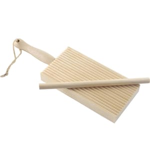 Ibili Planche à gnocchis/garganelli avec bâton 6.5 cm x 20 cm