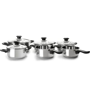 Ibili Set de casseroles Optima (6 poêles) 14 cm/16 cm/18 cm/20 cm/22 cm