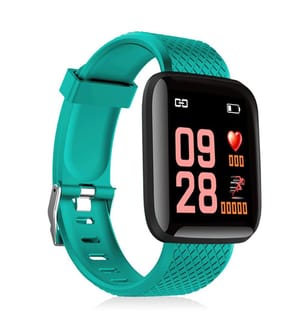 Bracelet connecté ID116 Bluetooth 4.0, écran couleur, cardiofréquencemètre et mode multisports 3 x 1 x 4 cm - Turquoise