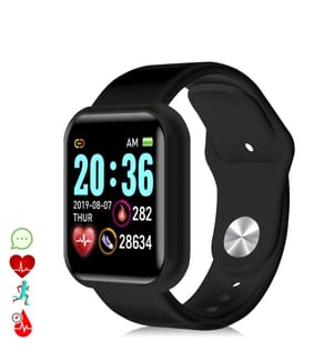 Bracelet intelligent AK-Y68 avec moniteur de fréquence cardiaque et de pression artérielle