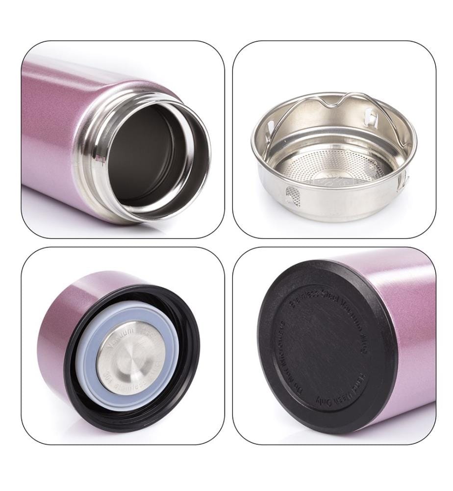 500 ml Sportflasche 6,5 x 6,5 x 22,6 cm - Roségold