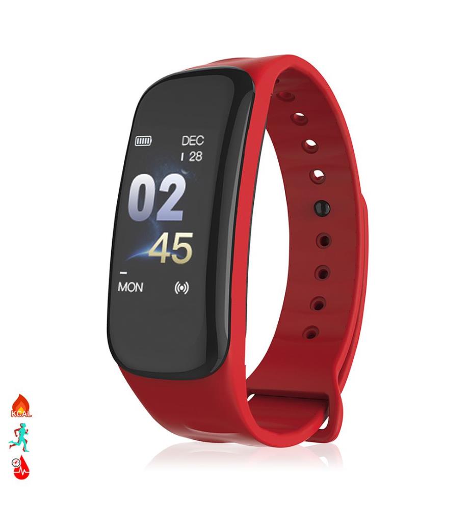 Bracelet intelligent 2 x 1,1 x 4,5 cm - Rouge