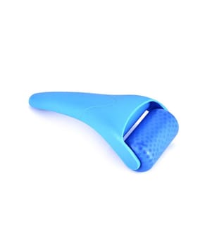 Gesichtseisroller, Massage- und Pflegeinstrument Kunststoffkopf - Blau