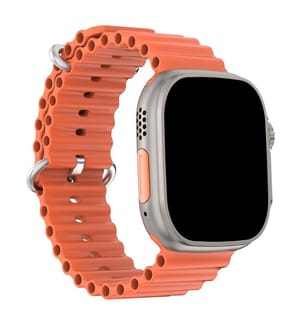 Bracelet en silicone Sea Band compatible avec Apple Watch 22 x 2,2 x 0,55 cm - Orange