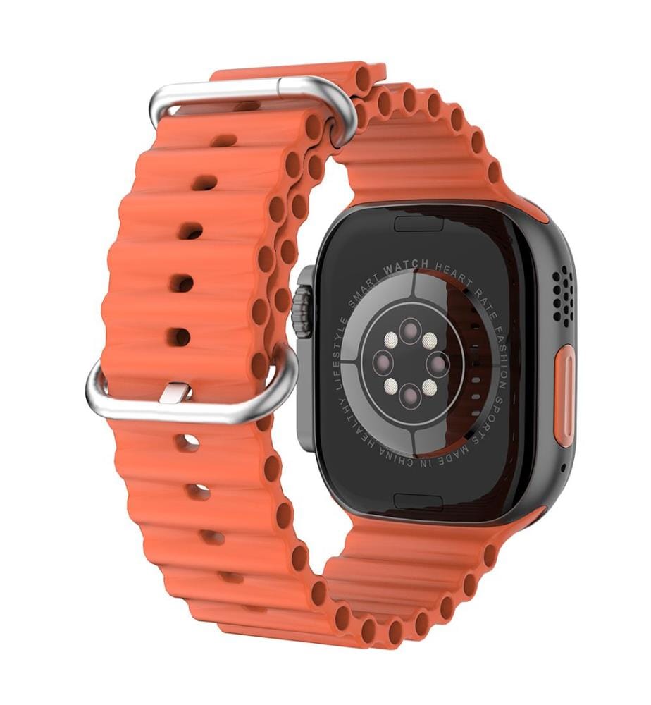 Bracelet en silicone Sea Band compatible avec Apple Watch 22 x 2,2 x 0,55 cm - Orange